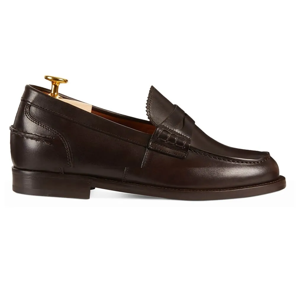 6 CM / 2.36 Inches CMR CHAMARIPA Men's Height Increasing Handmade Custom Penny Loafers - Vintage Formal Shoes