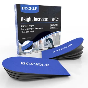 Adjustable Height Increase Insoles,Premium Heel Pads Inserts,Heel Lift Inserts for Leg Length Discrepancy,Sports Injuries,Heel Pain and Achilles tendonitis.(Medium) Medium(W7.5-9.5/M6.5-8.5)