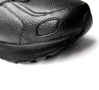 Cambrian Men's Ultra Leather Walking Shoes- Black