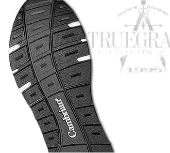 Cambrian Men's Ultra Leather Walking Shoes- Black