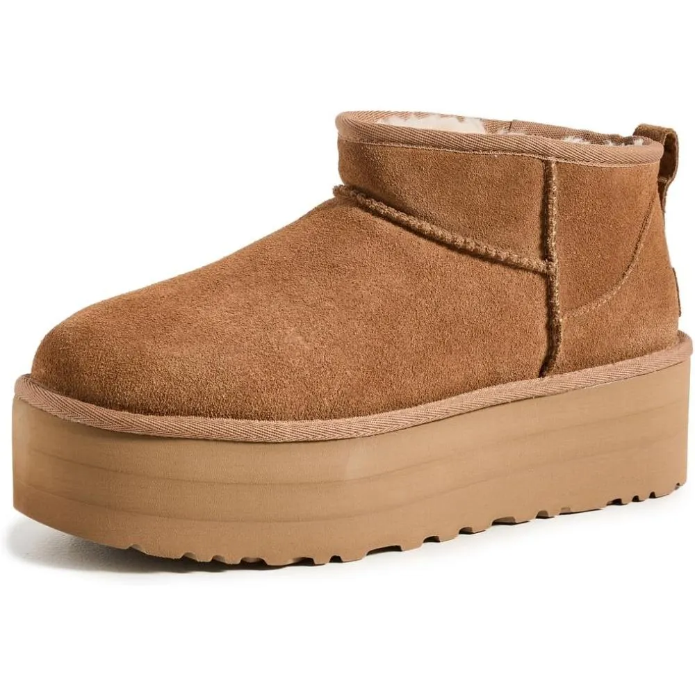 Classic Design Mini Platform Boots