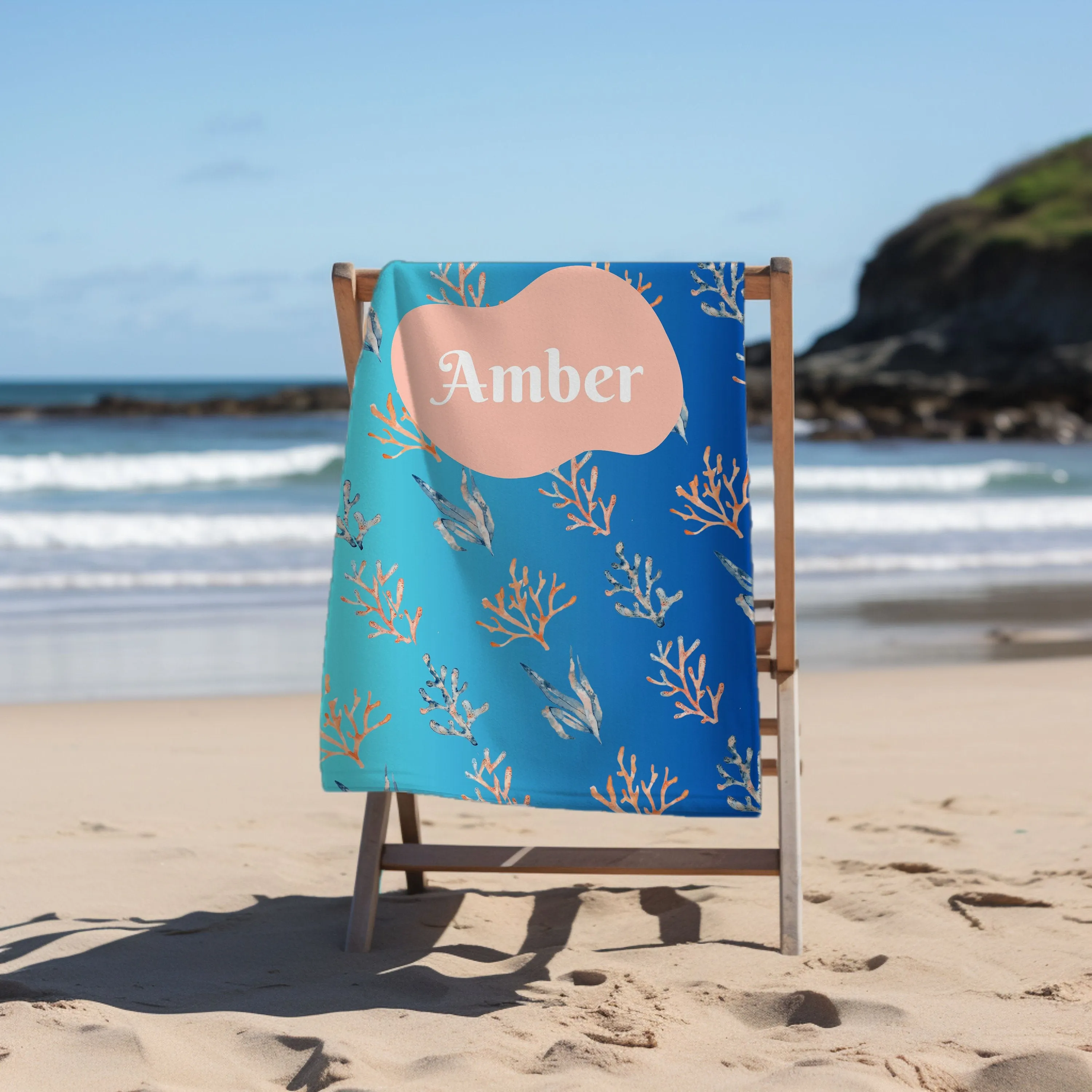 Custom Tropical Beach Towel - Great Gift.