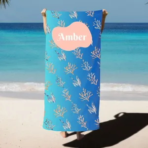 Custom Tropical Beach Towel - Great Gift.