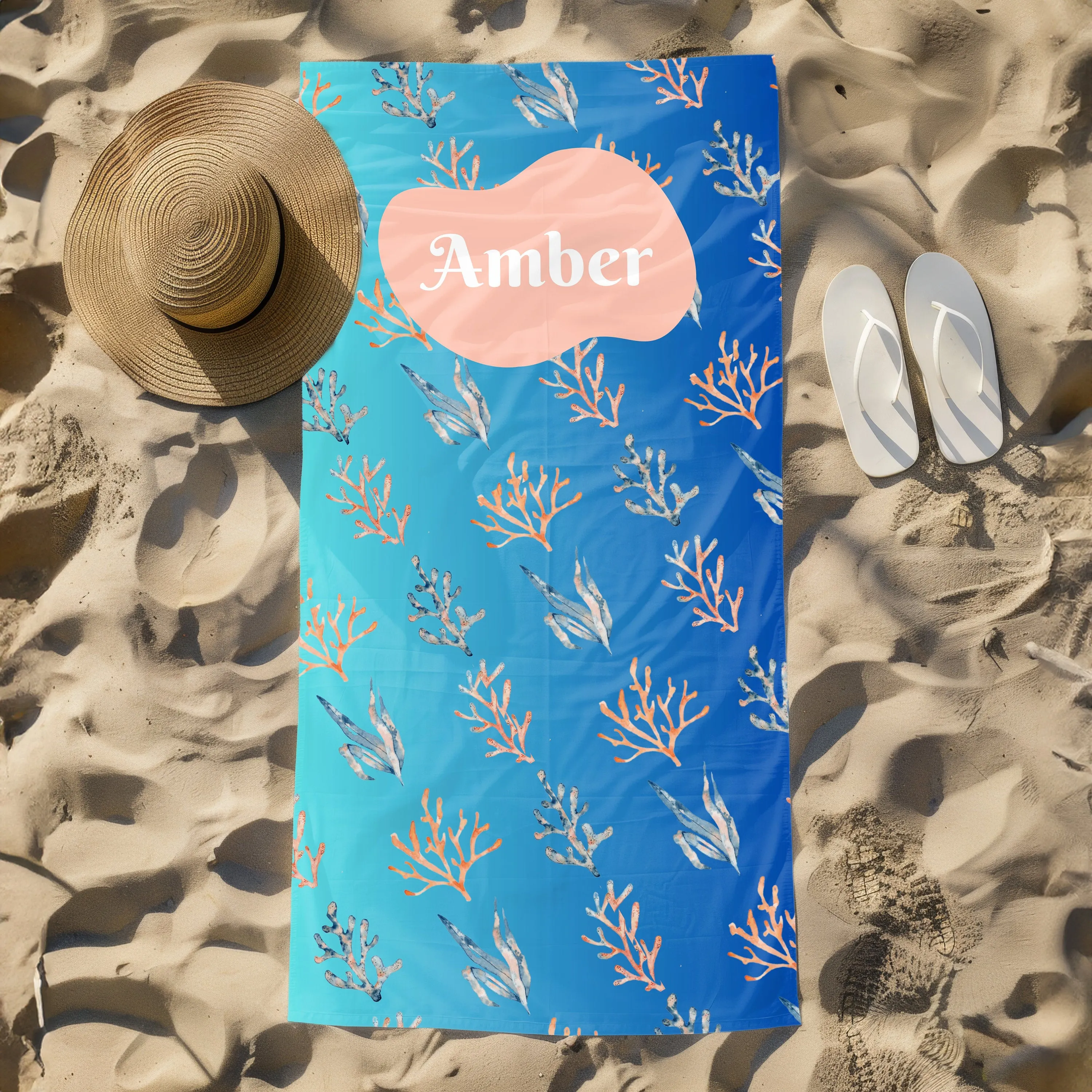 Custom Tropical Beach Towel - Great Gift.