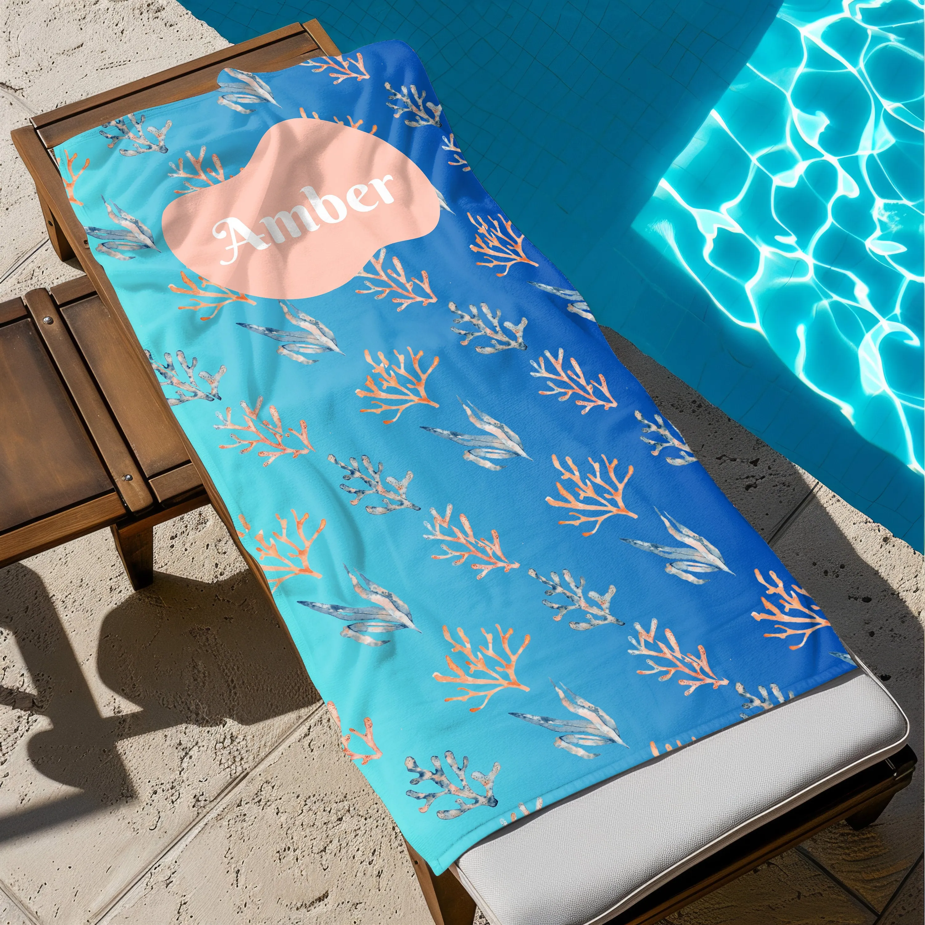 Custom Tropical Beach Towel - Great Gift.