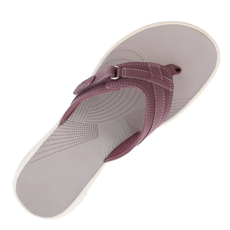 Cuzcare Orthopedic Women Sandals Waterproof Walking Flip-flops Summer Beach Trendy