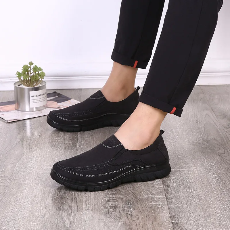 Cuzcare Women Orthopedic Shoes Breathable Slip on Flat Canvas Casual Shoes