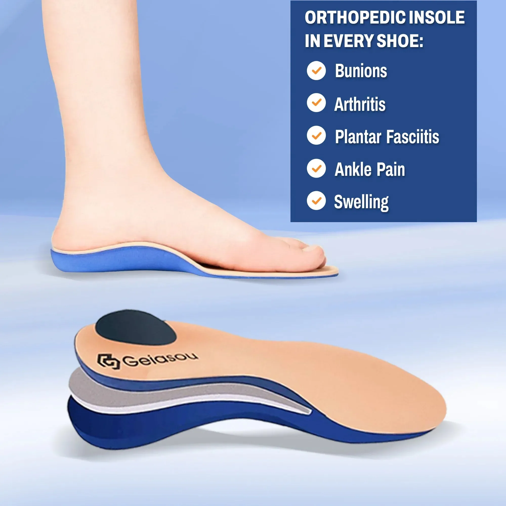 Cuzcare Women Orthopedic Shoes Breathable Slip on Flat Canvas Casual Shoes