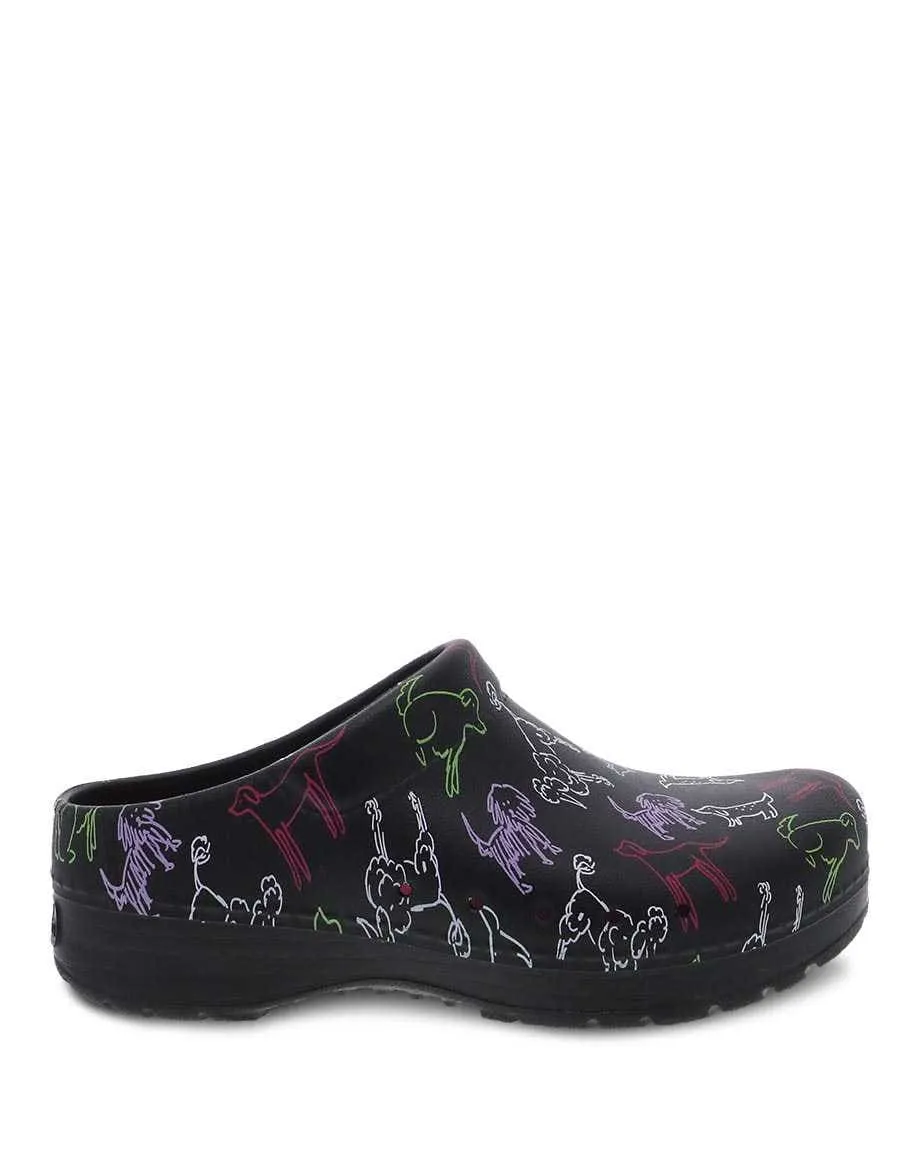 Dansko Unisex Kane Molded Clogs - Black Dogs