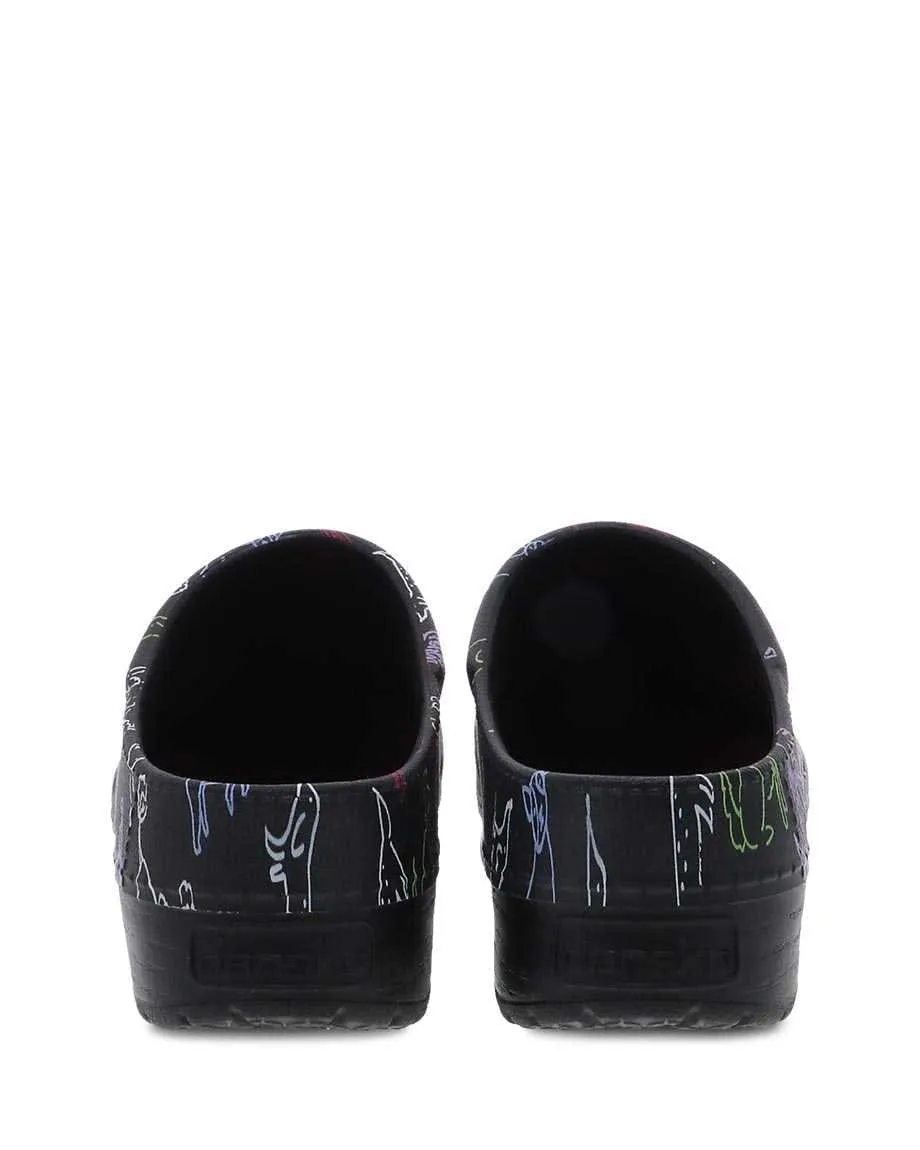 Dansko Unisex Kane Molded Clogs - Black Dogs