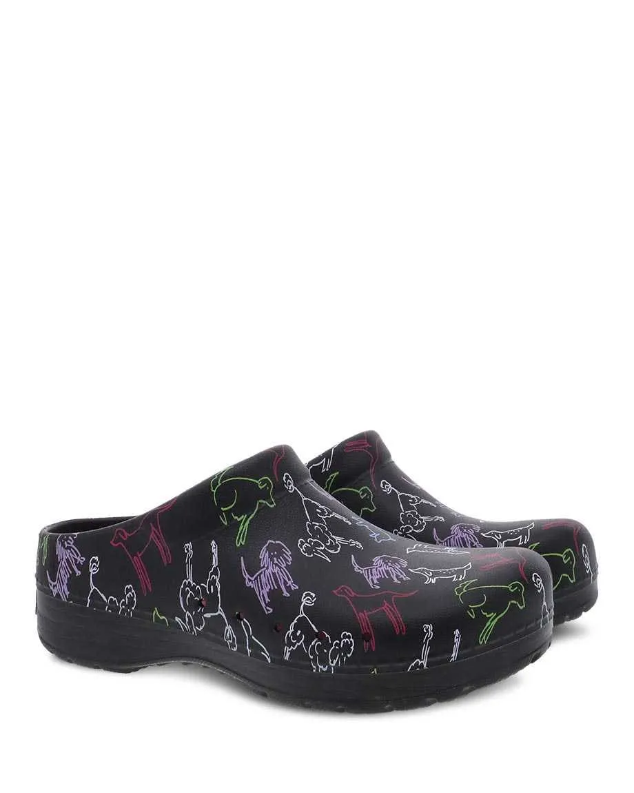 Dansko Unisex Kane Molded Clogs - Black Dogs