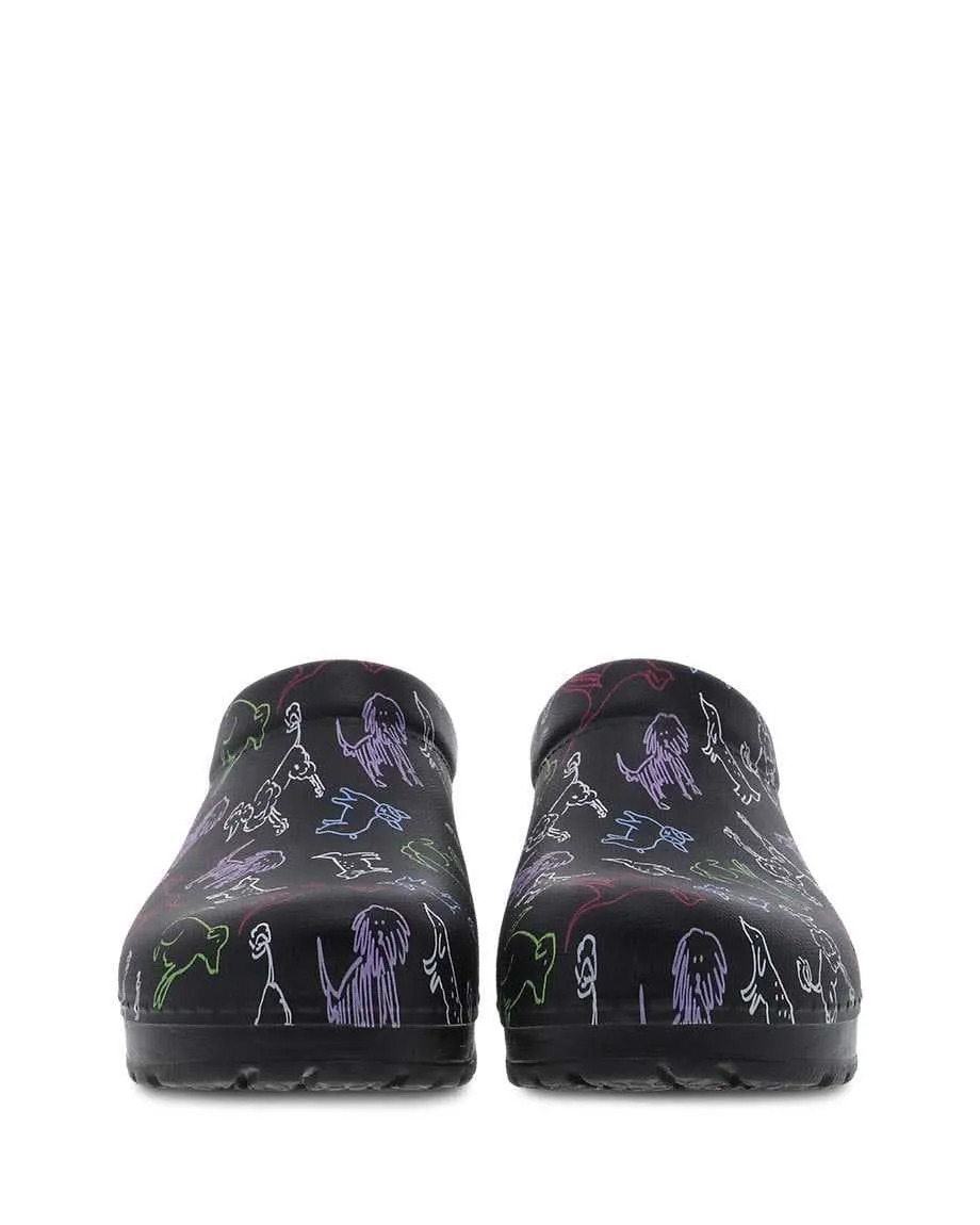 Dansko Unisex Kane Molded Clogs - Black Dogs