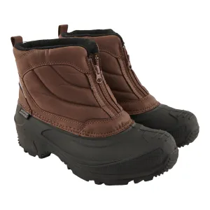 Icicles Men's Zipper Winter Boots, Brown, -40 °C