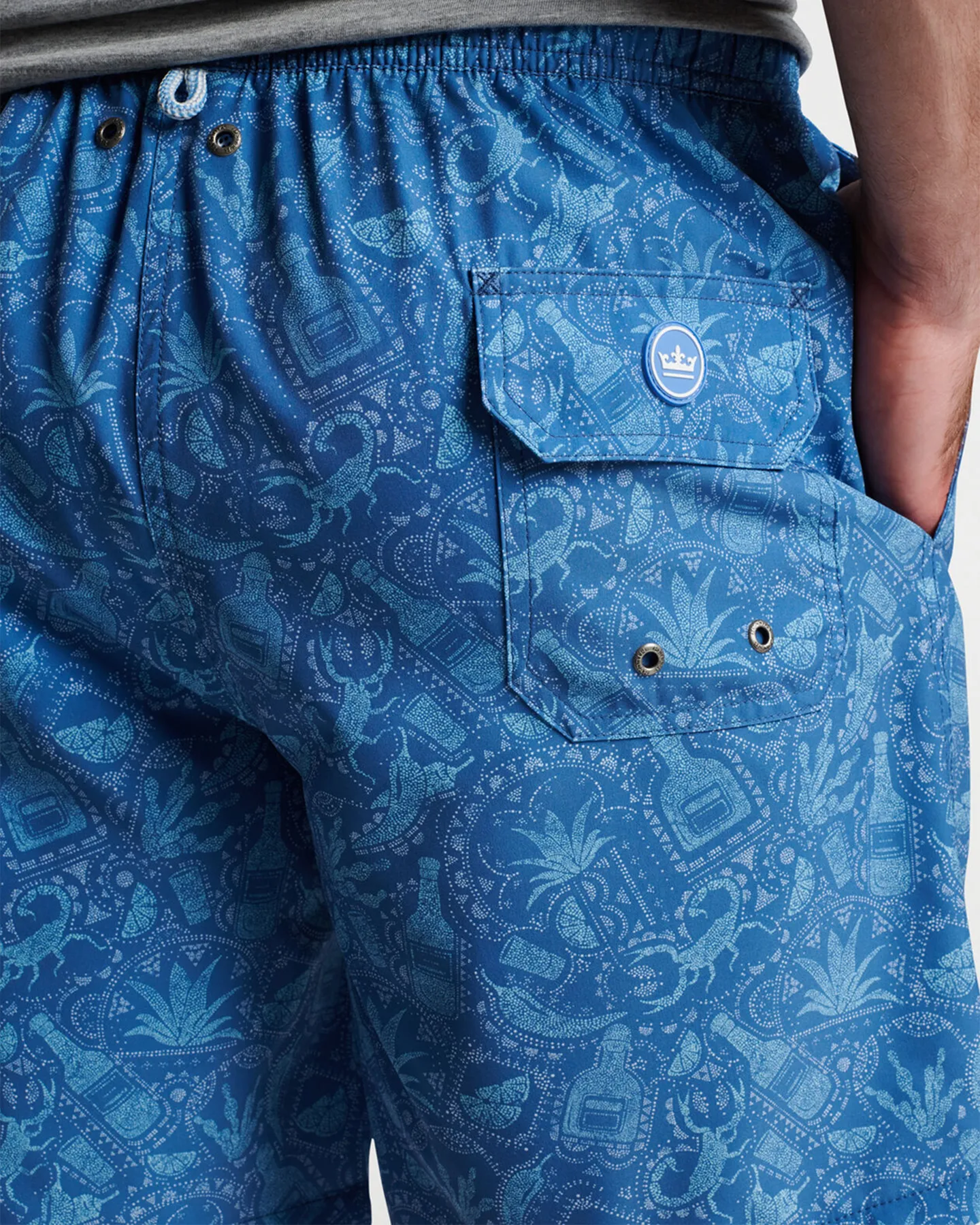 MEZCAL MAYHEM SWIM TRUNK - MOON BLUE