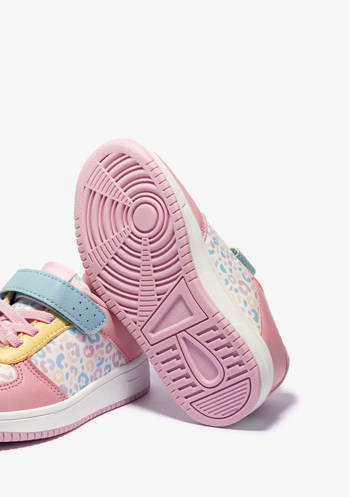 Multicolour Leopard Elastic Sneakers