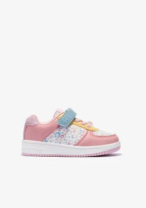 Multicolour Leopard Elastic Sneakers