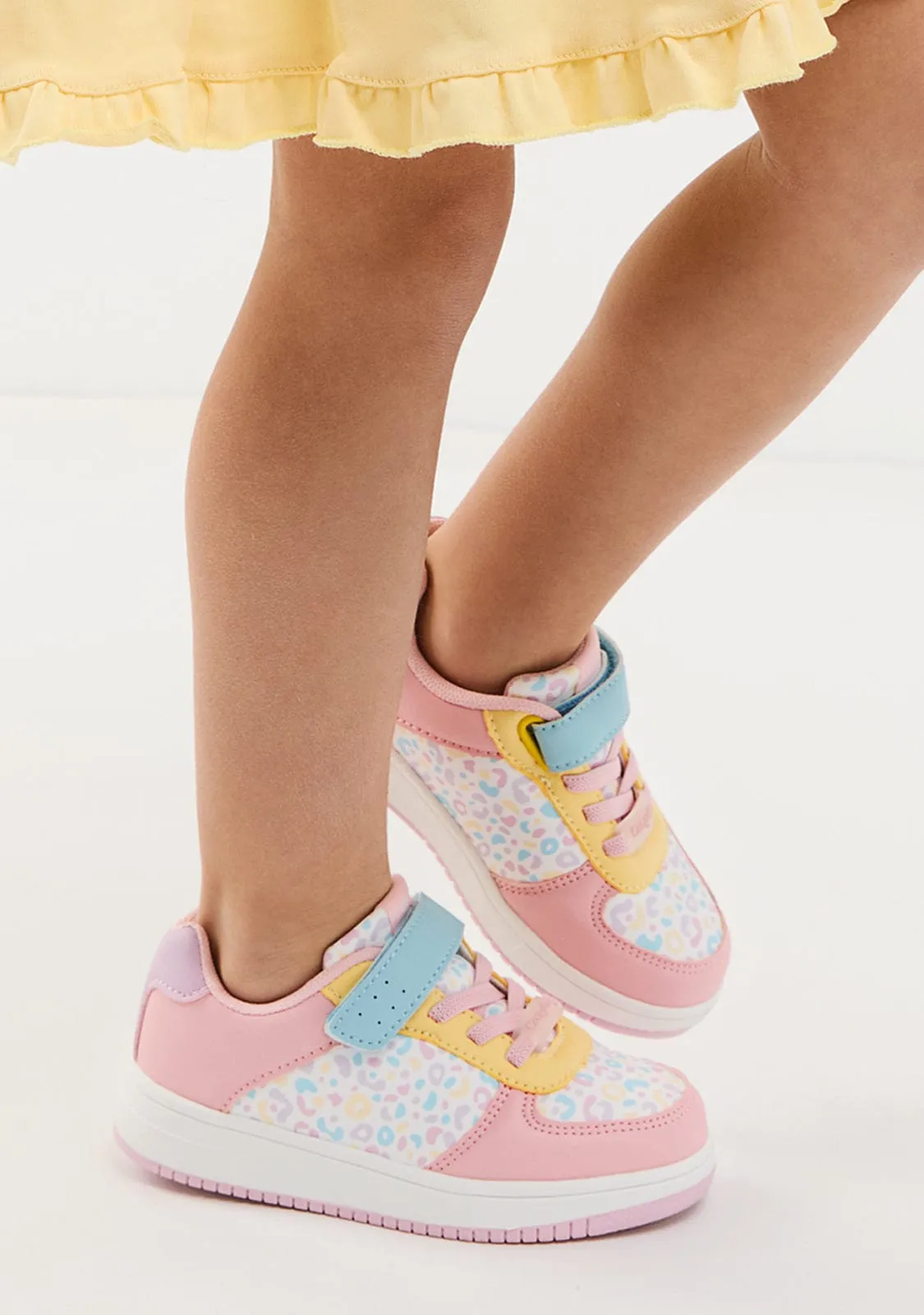 Multicolour Leopard Elastic Sneakers