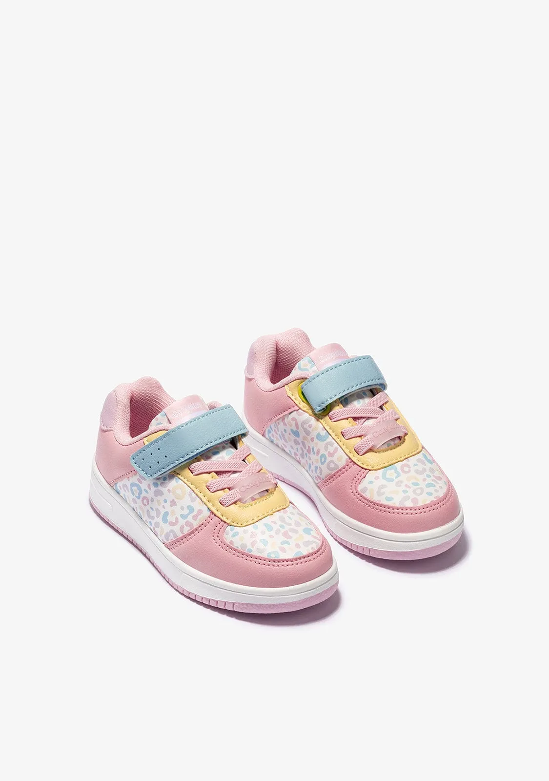 Multicolour Leopard Elastic Sneakers