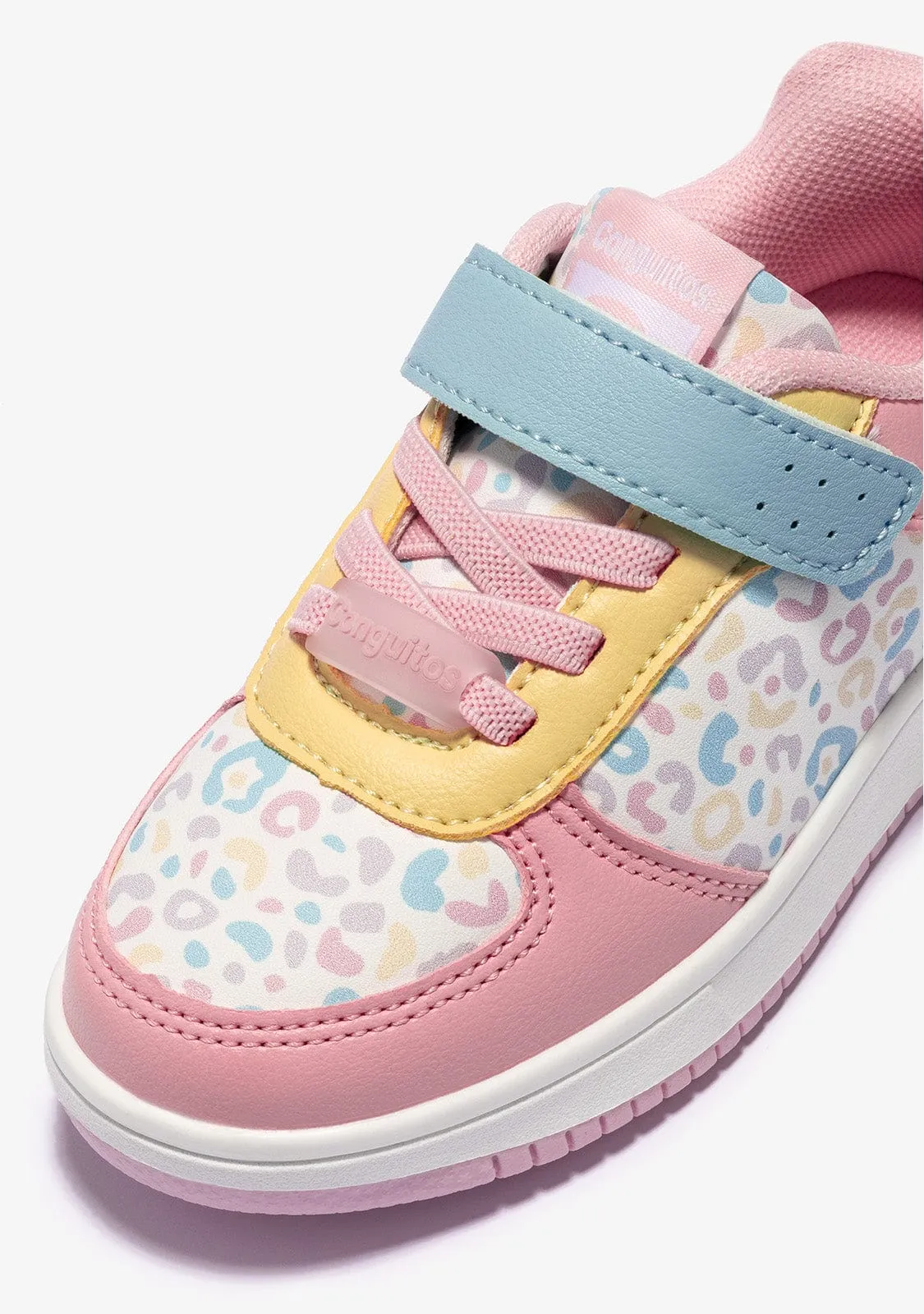 Multicolour Leopard Elastic Sneakers