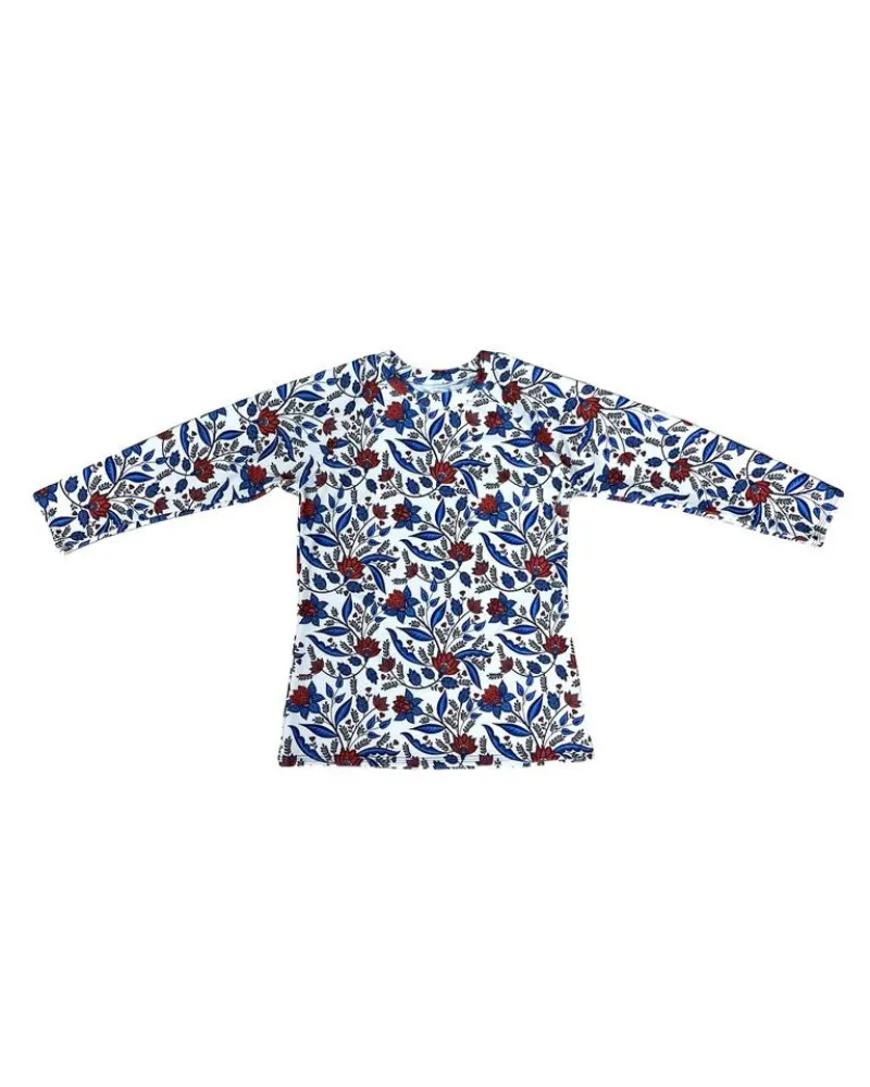 S23-PT-M Mediterranean Print Swim Top
