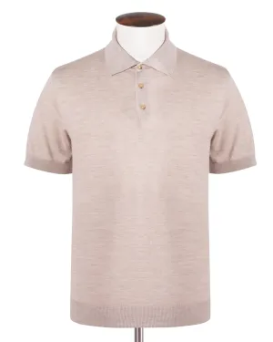Sand Cashmere & Silk Polo - LUCKY LAST