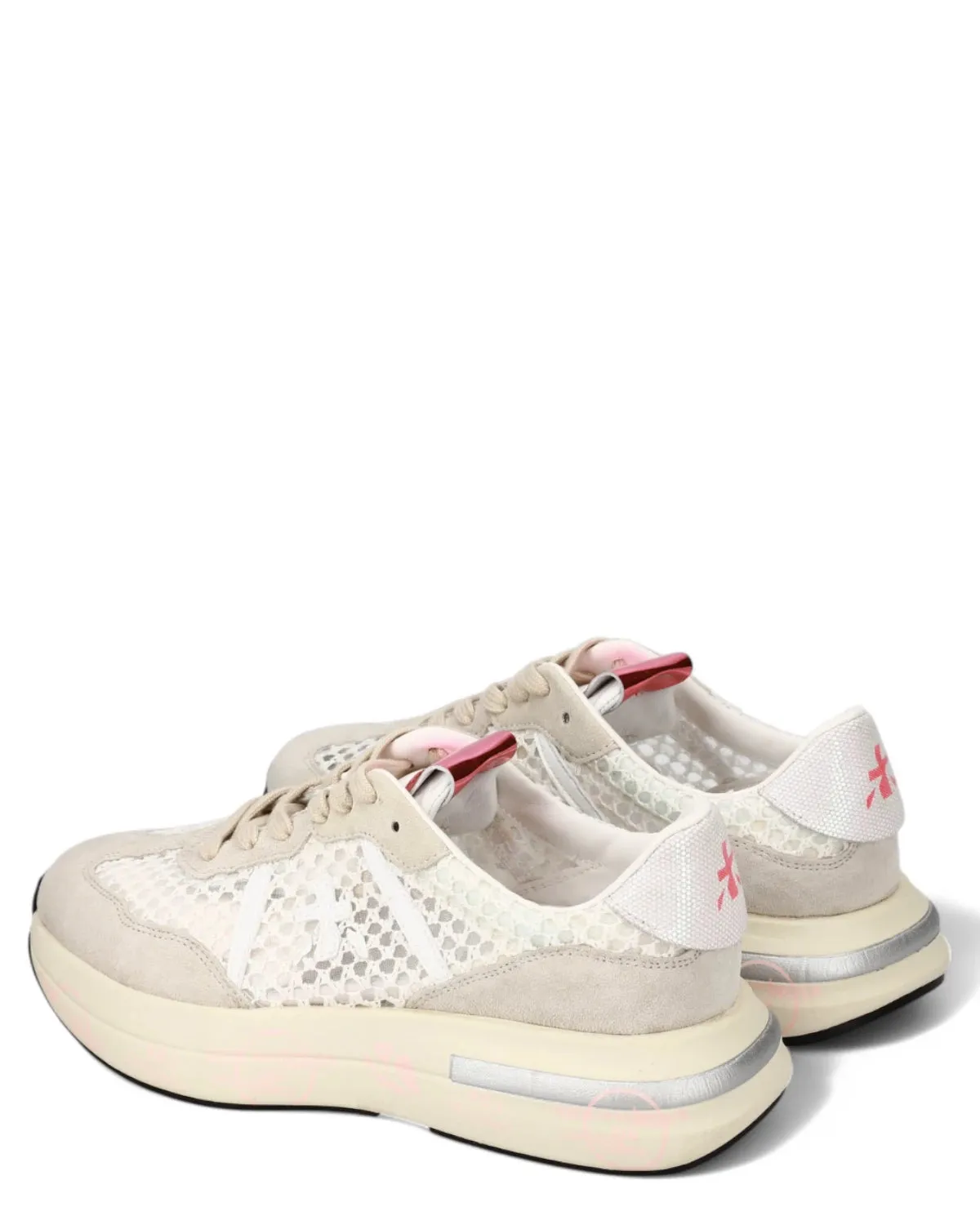 Sneakers CASSIE 7390 in Pelle e Tessuto Retrò