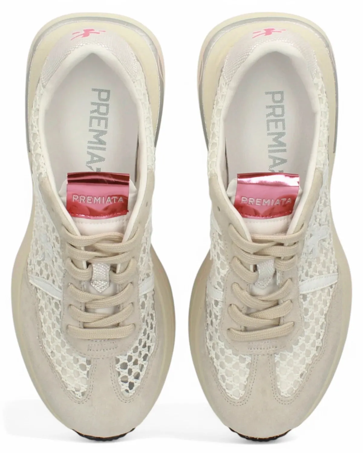 Sneakers CASSIE 7390 in Pelle e Tessuto Retrò
