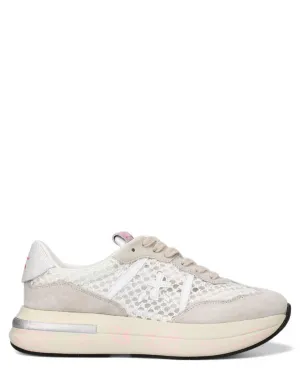 Sneakers CASSIE 7390 in Pelle e Tessuto Retrò