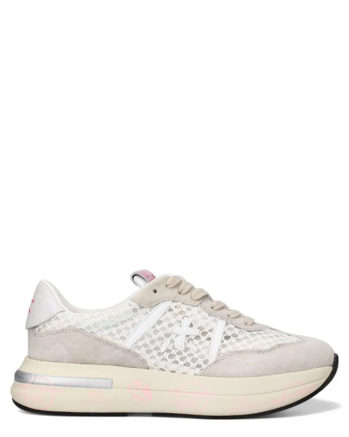 Sneakers CASSIE 7390 in Pelle e Tessuto Retrò