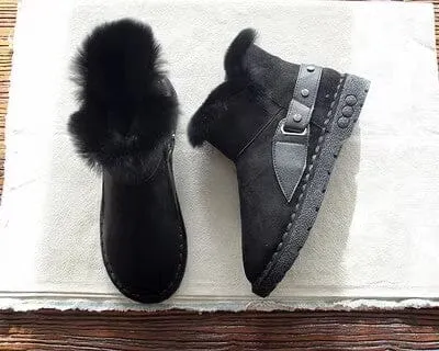 Super Warm Fur Winter Snow Boots