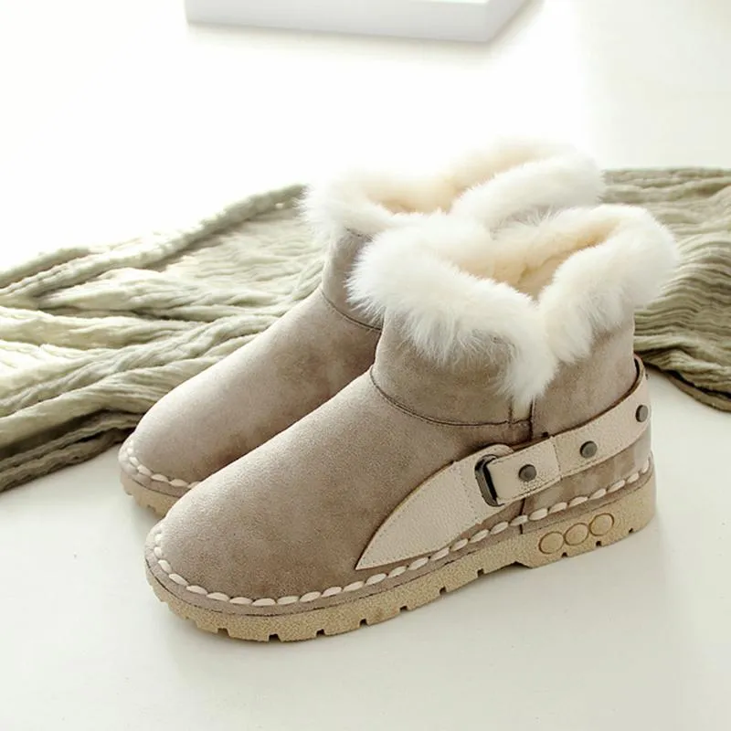 Super Warm Fur Winter Snow Boots