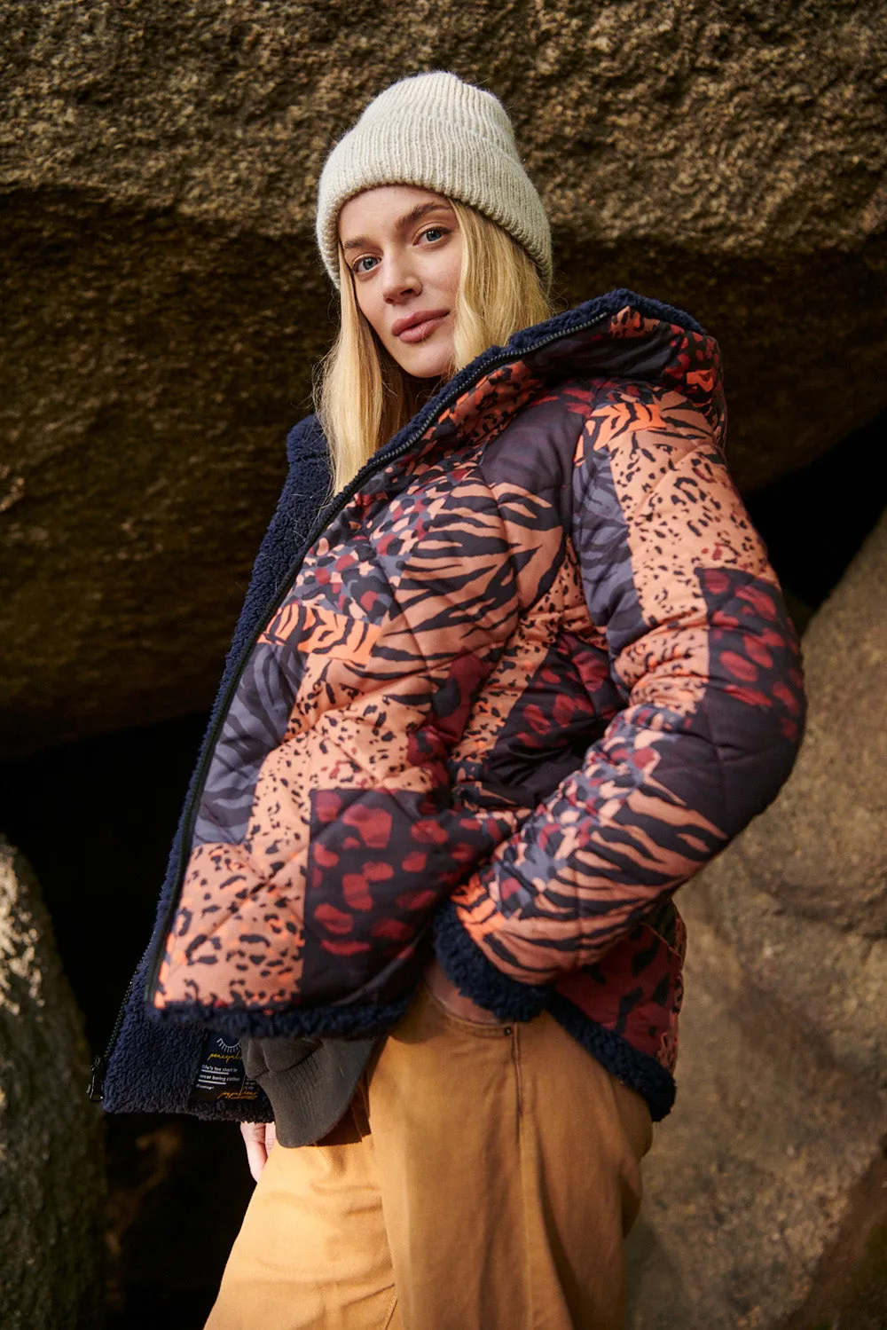 Tiger Oak reversible insulated jacket