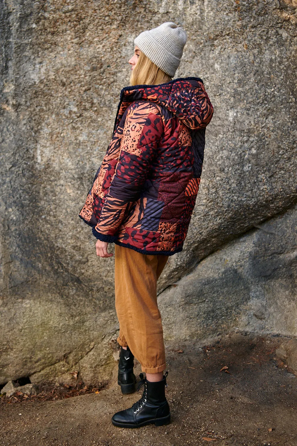 Tiger Oak reversible insulated jacket