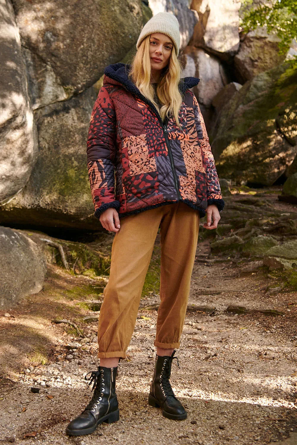 Tiger Oak reversible insulated jacket