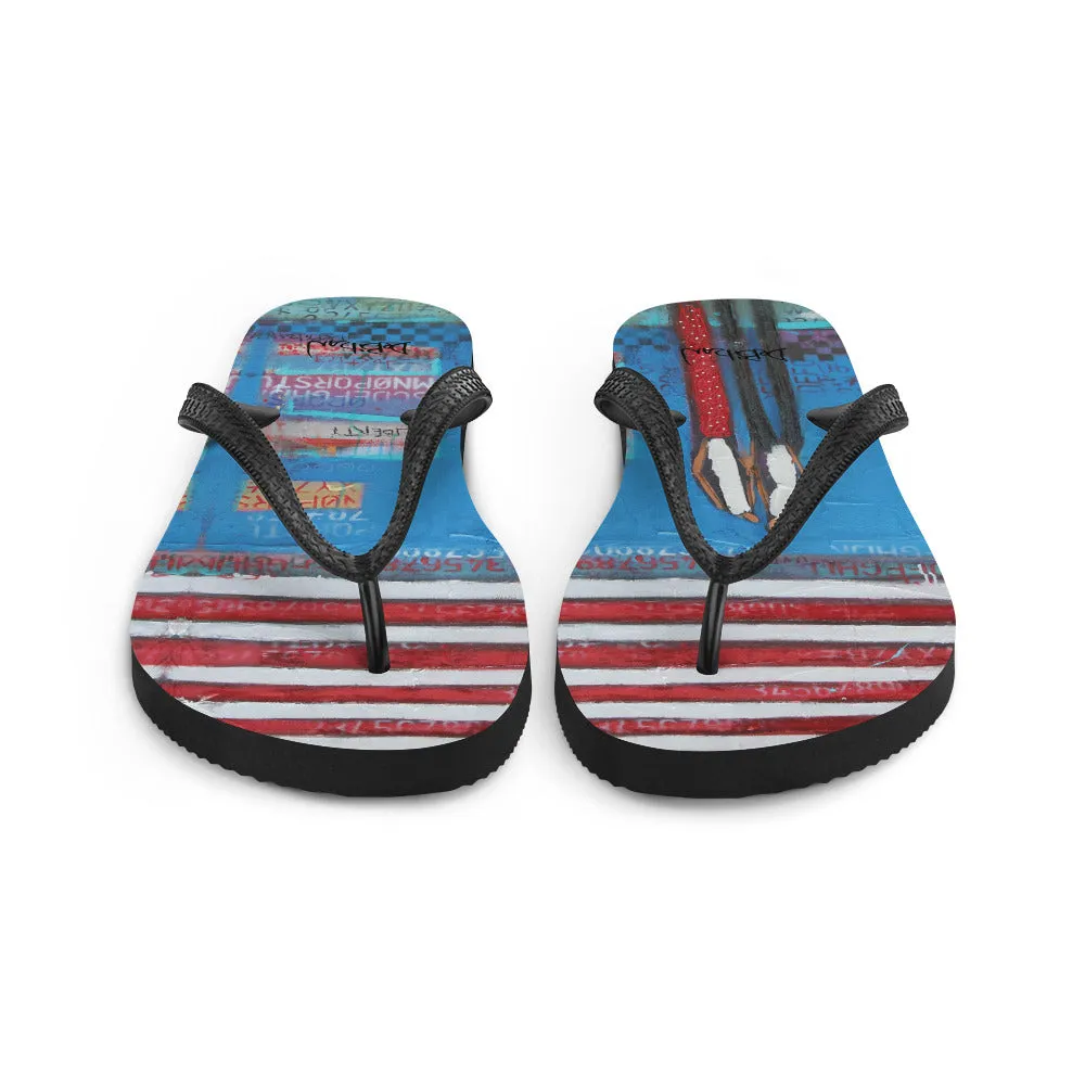 united we stand Flip-Flops