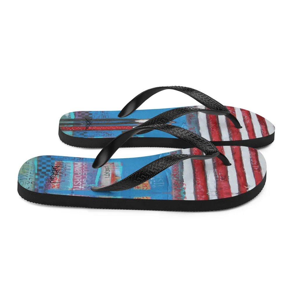 united we stand Flip-Flops