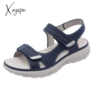 Xajzpa - Women Summer Wedges Non-slip Beach Open Toe Breathable Sandals Sport Style Shoes