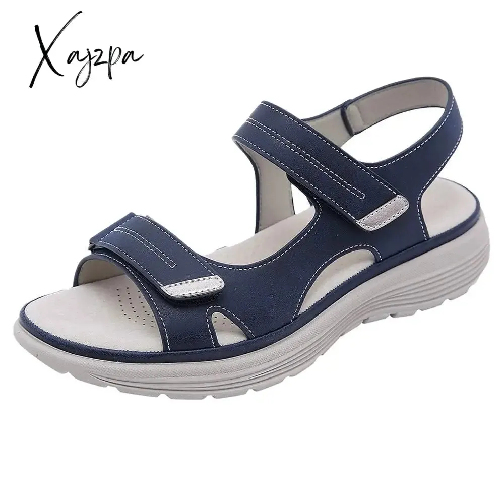 Xajzpa - Women Summer Wedges Non-slip Beach Open Toe Breathable Sandals Sport Style Shoes